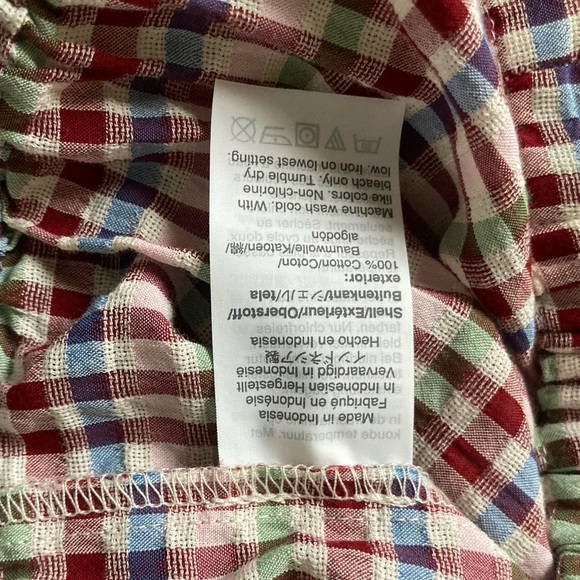 [Madewell] Crop Tank Top in Rainbow Gingham Small - Picture 8 of 8